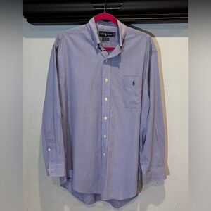Ralph Lauren Men's Yarmouth‎ Blue Checkered Shirt
Size 16 32/33